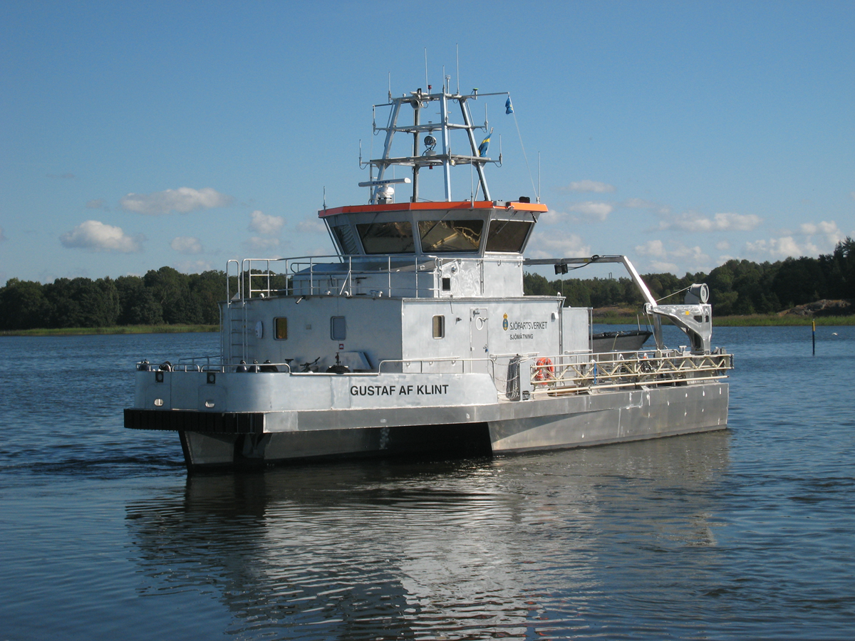 bilden visar sjömätningsfartyget Anders Bure