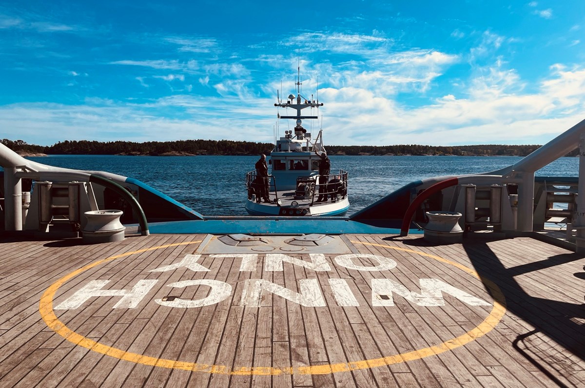 helikopterplatta på fartyg