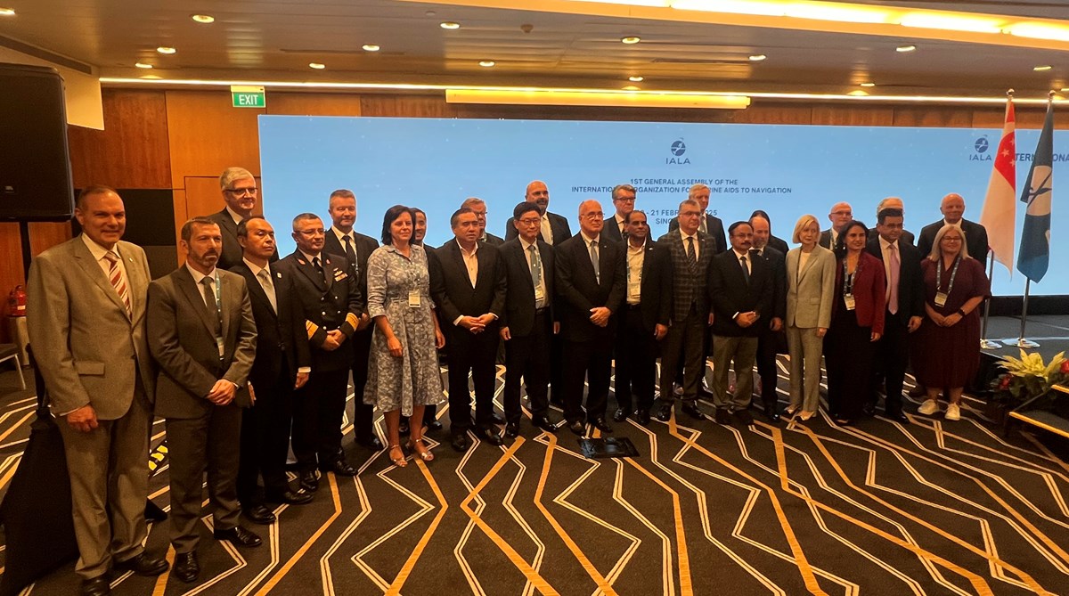 De invalda delegaterna i IALA Council 2025 Bilden visar de invalda i IALA council 2025
