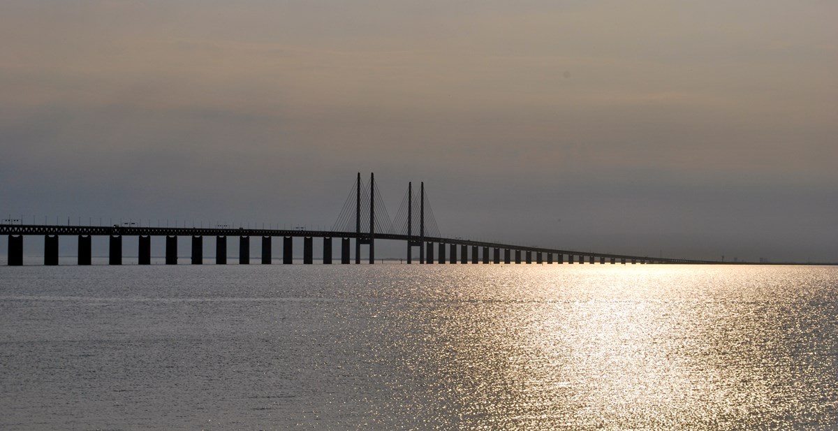 Öresundsbron och ett stilla Öresund