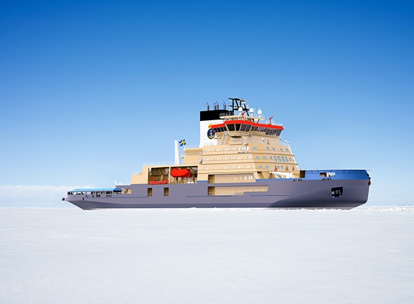 Bild på ny isbrytare